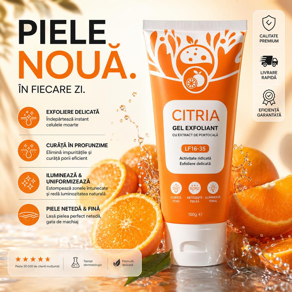 Citria - Gel Activ Exfoliant Cu Portocală
