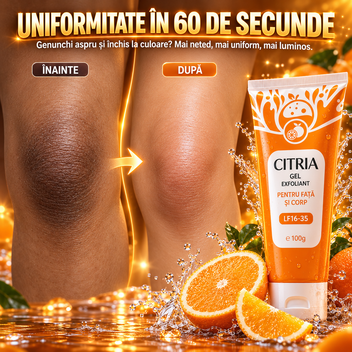 Citria - Gel Activ Exfoliant Cu Portocală